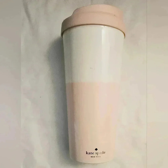 Kate spade ny Make  Mine a Double Insulated Thermal Travel Mug Tumbler 16 Oz EUC - Picture 3 of 8